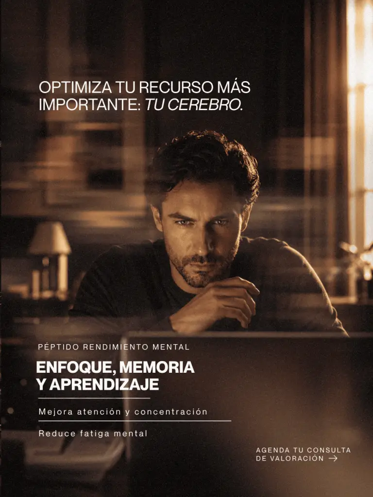 Hombre en la imagen de enfoque y claridad mental